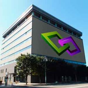 Building-mock-up-of-logo-and-text-effect