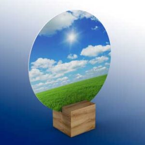 mock-up-of-table-top-with-wooden-holder-in-round-shape