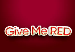 red-text-style-effect