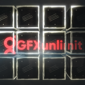 Grunge-Logo-effect-with-3d-box-template