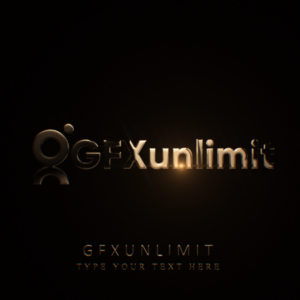 Gold-Logo-Reveal-effect-template-on-abstract-dark-background