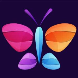 Multicolor-Butterfly-Logo-of-company