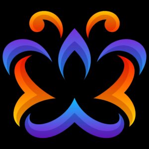 butterfly-gradient-colors-logo-design