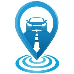creative template signal tracking car logo design