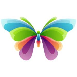 logo-illustration-butterfly-gradient-colorful-style