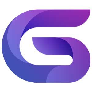 modern abstract gradient g logo set
