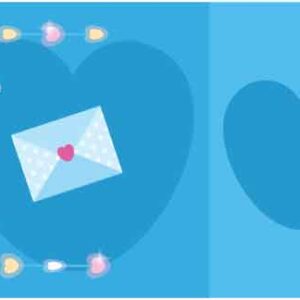 a-small-letter-with-heart-on-abstract-sparkle-background