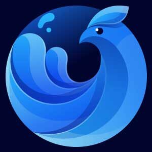 vector logo illustration bird wave dual meaning style