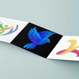 different-logo-square-trifold-mock-up