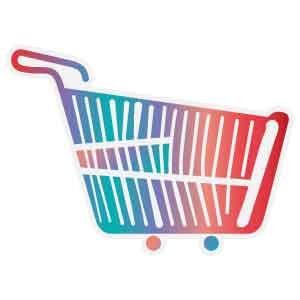 shopping business vector logo design