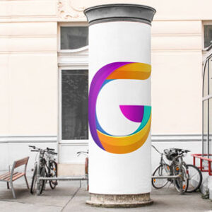 advertising-column-mock-up