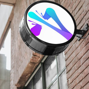 rounded-sign-board-mock-up